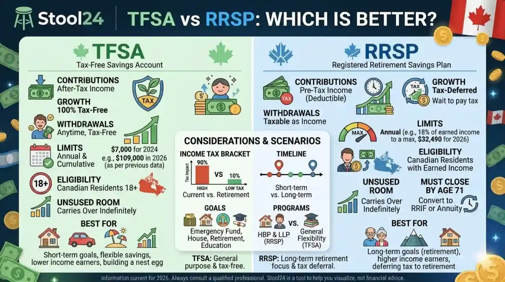 TFSA vs RRSP Which Is Better