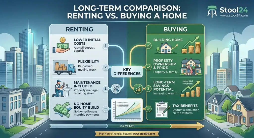 Renting vs Buying Long Term Comparison